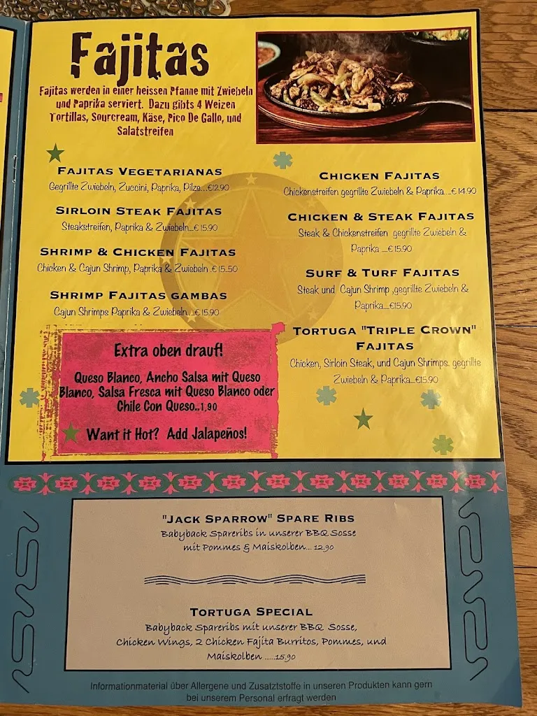 Menu_Tortuga Tex-Mex Bar & Grill_Grafenwöhr_immagine_2