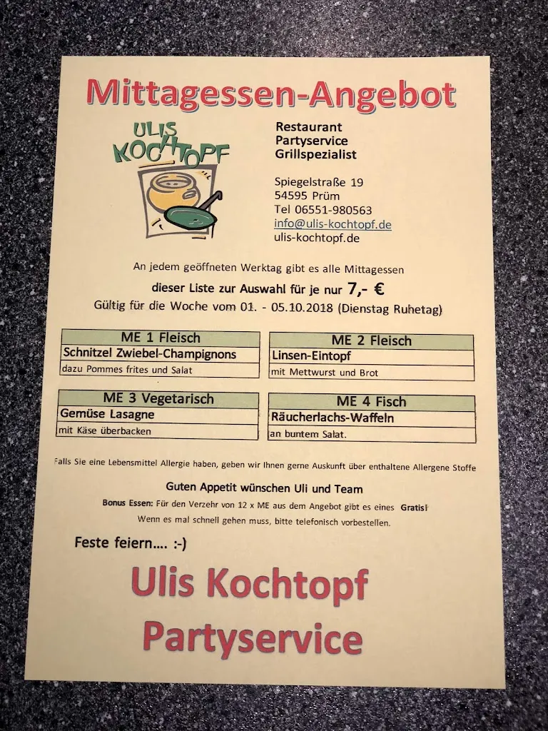 Menu_Ulis-Kochtopf-Restaurant, Partyservice, Grill-Events,_Prüm_immagine_3