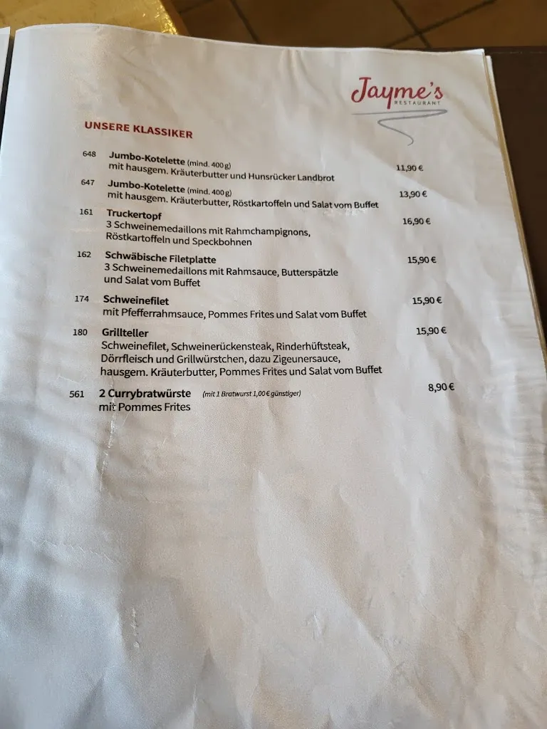 Menu_Jayme's Restaurant_Rheinböllen_imagen_4