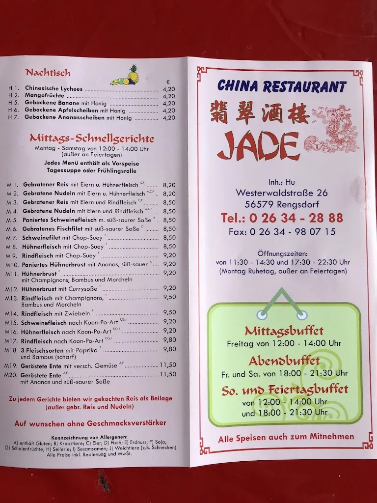 Menu_China Restaurant Jade_Rengsdorf_immagine_2