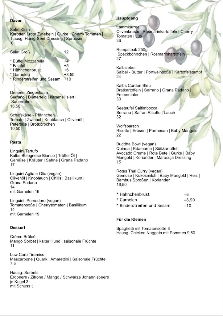 Menu_Restaurant Olive im Schlosshotel Bergzaberner Hof_Bergzabern_image_1