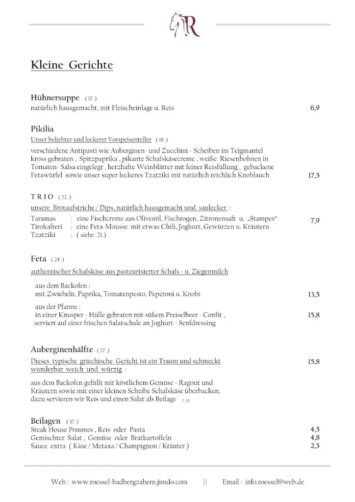 Menu_Restaurant Rössel - „Ihr Pfälzer Grieche“_Bergzabern_image_3