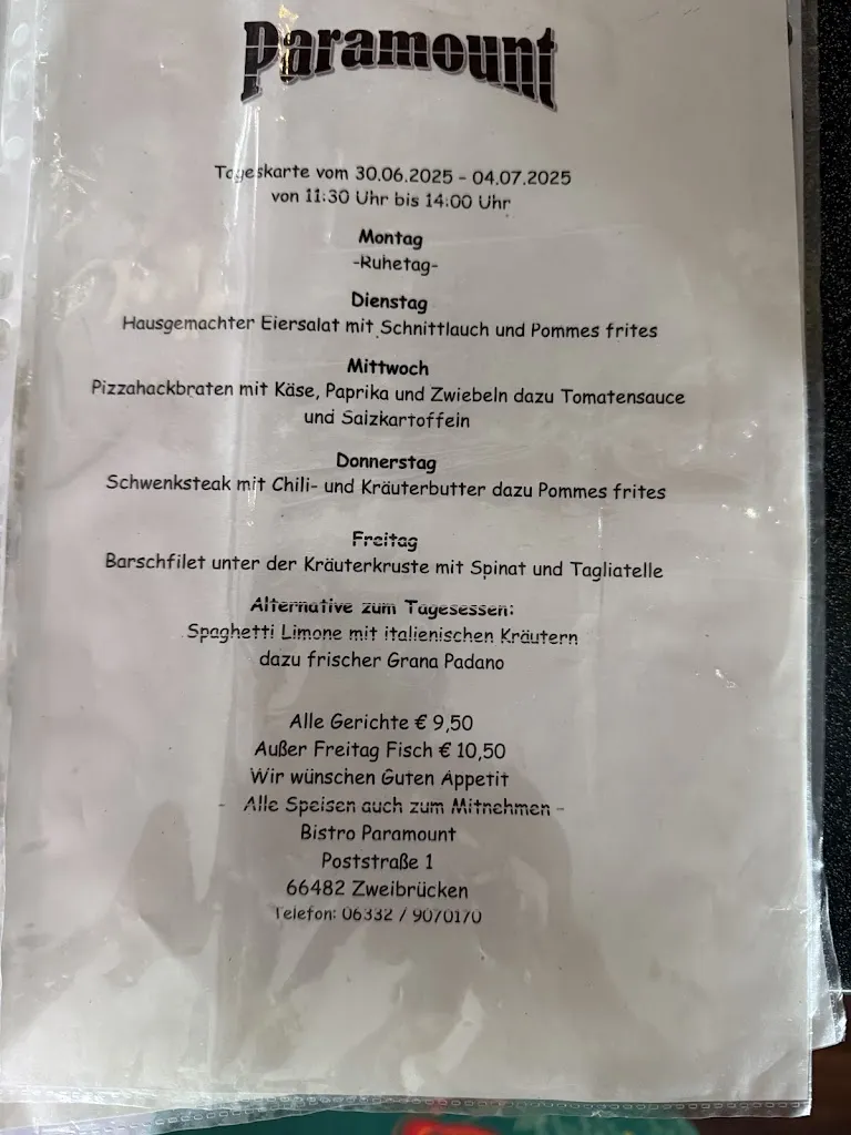 Menu_Paramount Restaurant_Zweibrücken_image_1
