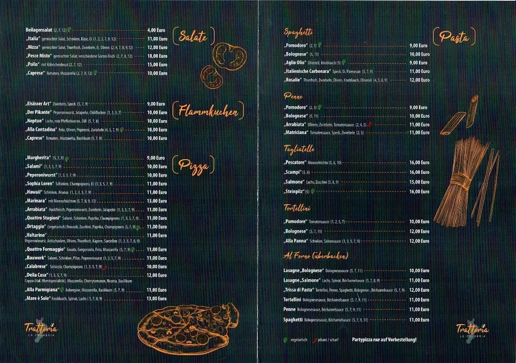 Menu_Pizzeria Trattoria la Calabria_Zweibrücken_immagine_2