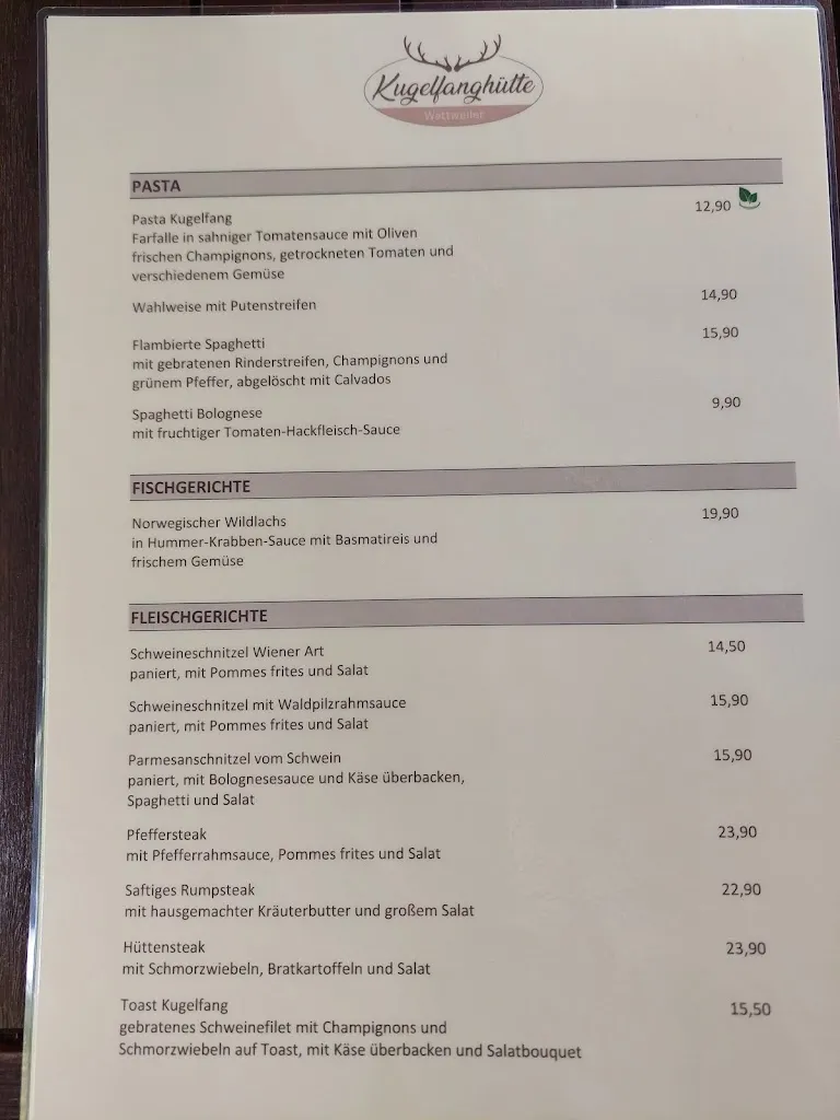 Menu_Kugelfanghütte Wattweiler_Zweibrücken_immagine_4