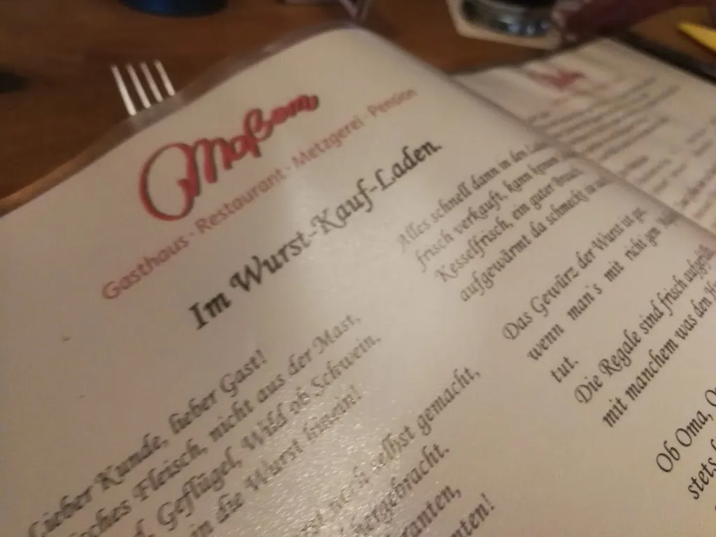 Menu_Gasthaus Metzgerei Pension Maßem_Schillingen_immagine_1