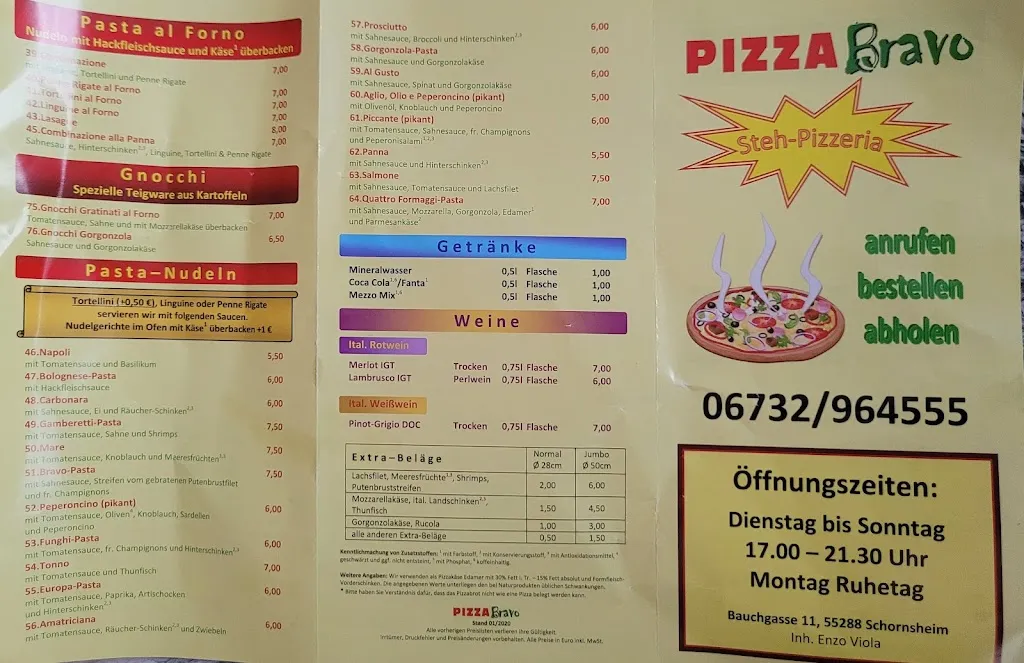 Menu_Pizzeria Bravo_Schornsheim_immagine_1