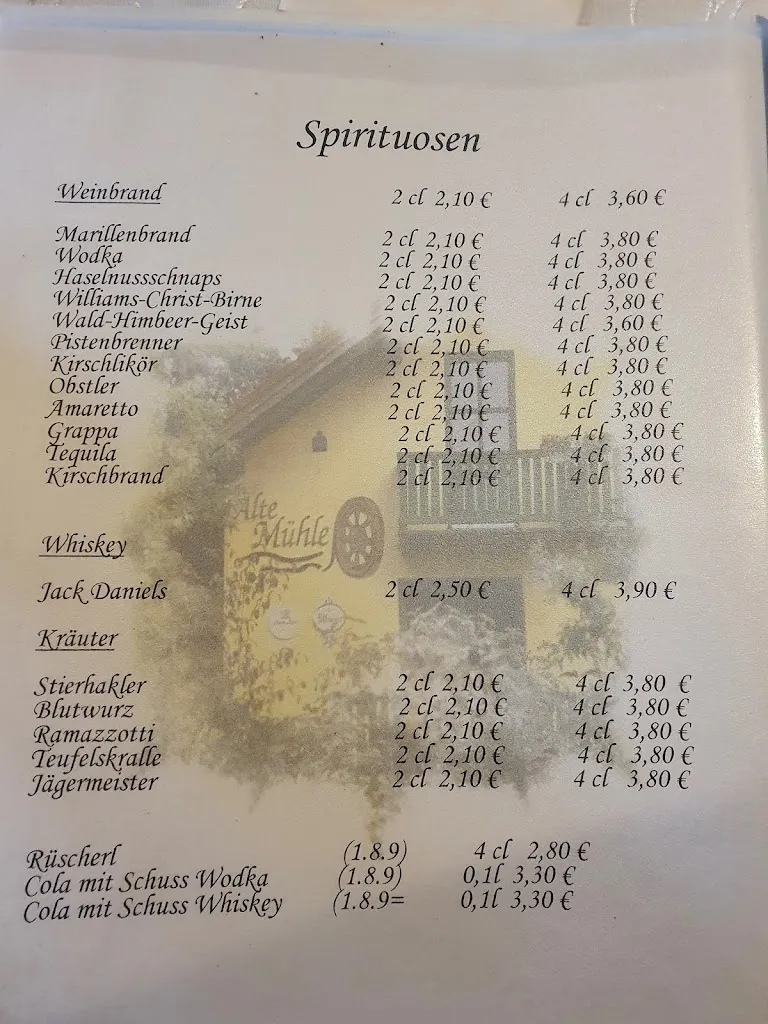 Menu_Gaststätte zur alten Mühle_Mamming_image_1