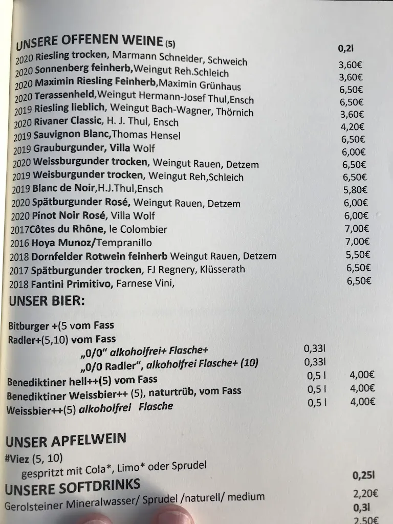 Menu_Mittlers Restaurant Schweich_Schweich_immagine_2