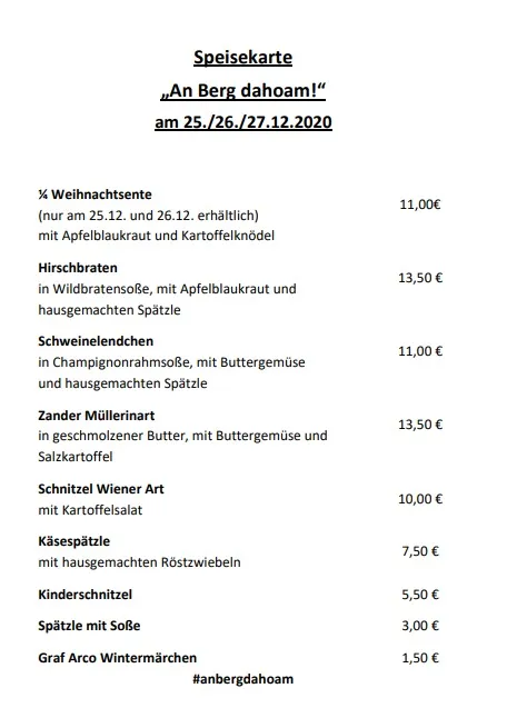 Menu_Gasthof Scheuenpflug - Johann Scheuenpflug_Moosthenning_immagine_2