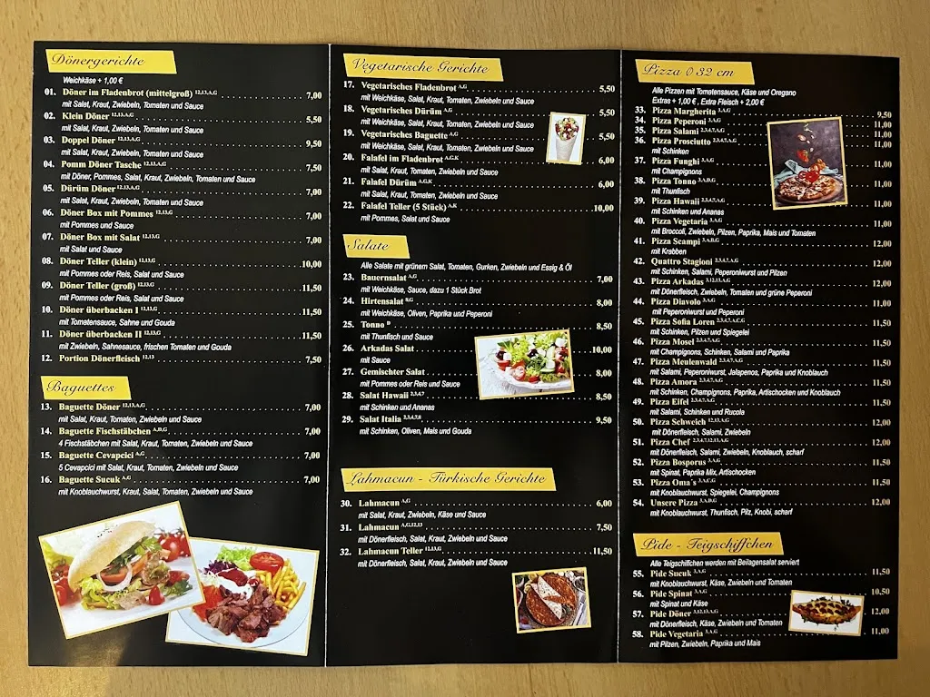 Menu_Arkadas - Baguette & Pizzahaus_Schweich_immagine_2