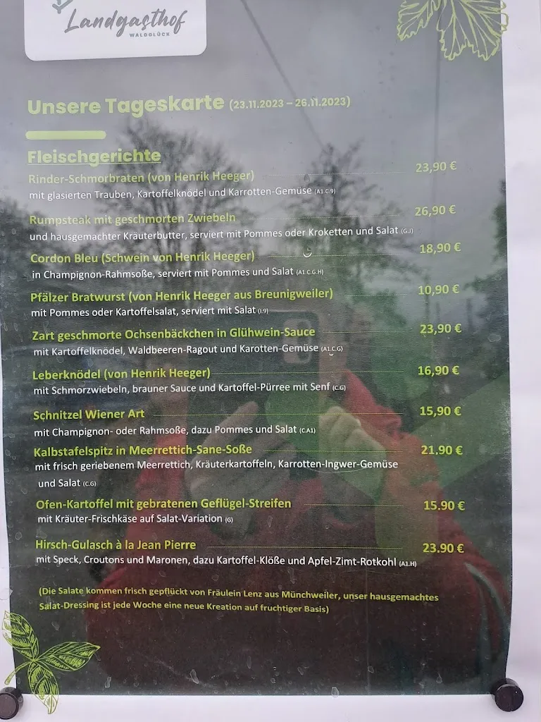 Menu_Landgasthof Waldglück_Sippersfeld_immagine_1