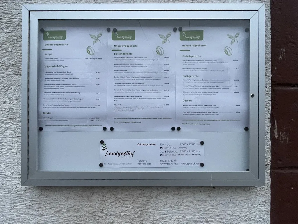 Menu_Landgasthof Waldglück_Sippersfeld_immagine_2