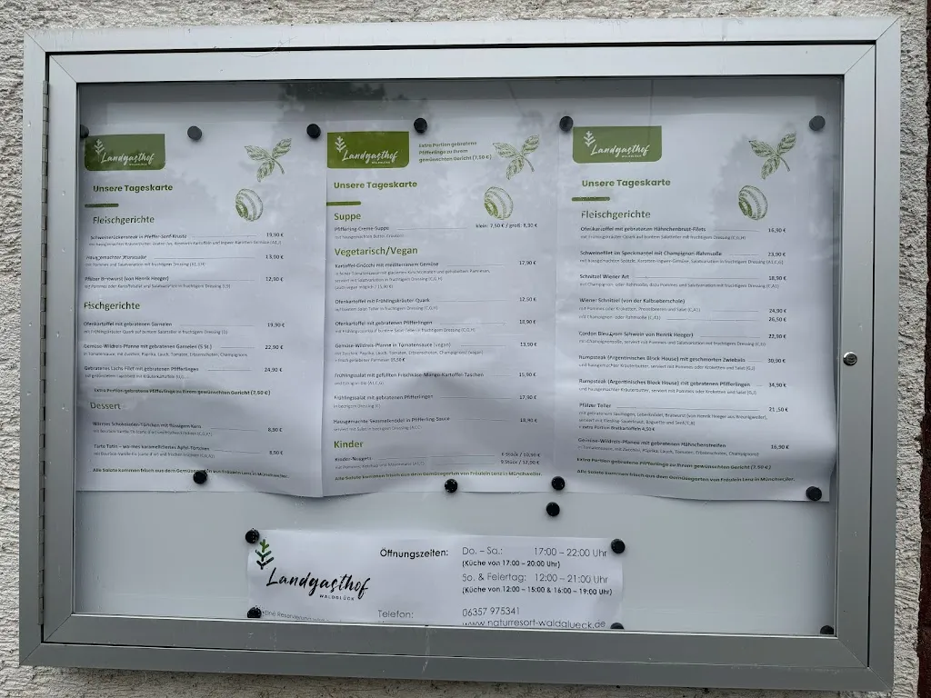 Menu_Landgasthof Waldglück_Sippersfeld_immagine_3