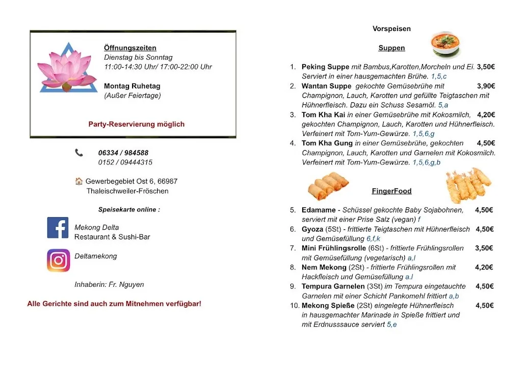 Menu_Mekong Delta Asia Restaurant und Sushi-Bar_Thaleischweiler-Fröschen_immagine_4