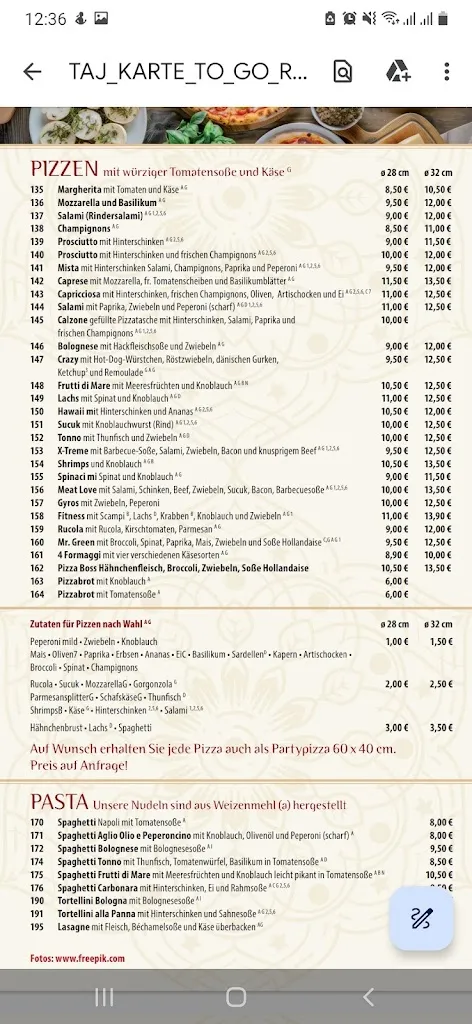 Menu_Taj Restaurant_Unnau_immagine_4