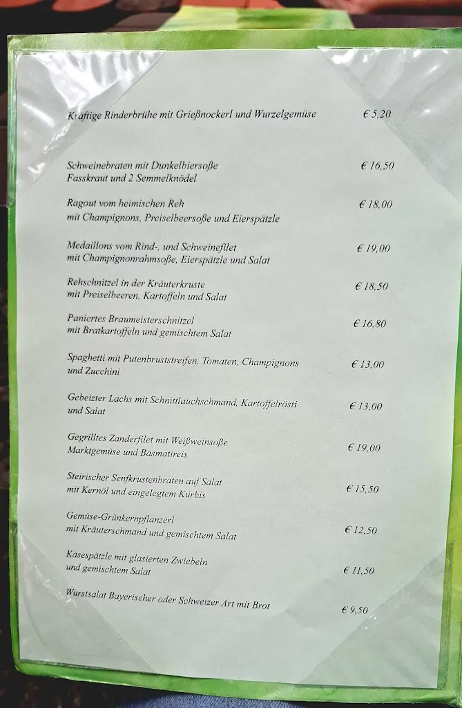 Menu_Brauerei Gasthof 