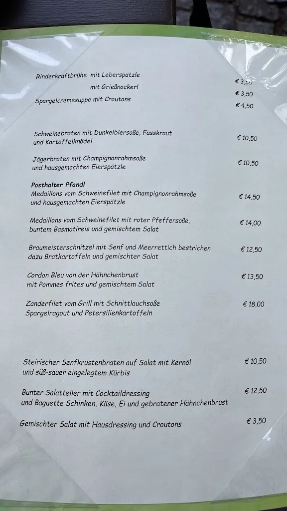 Menu_Brauerei Gasthof 