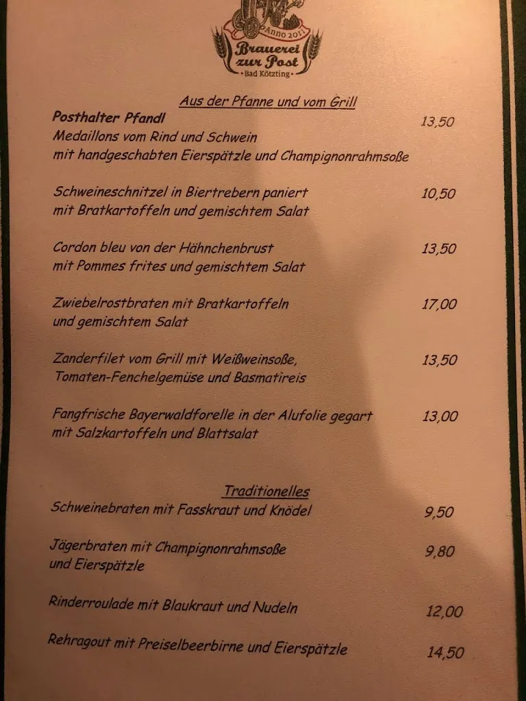 Menu_Brauerei Gasthof 