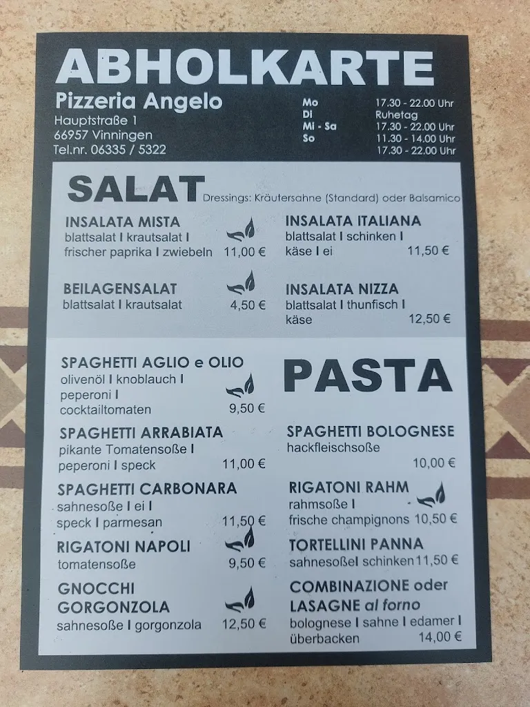 Menu_Pizzeria Angelo_Vinningen_image_2