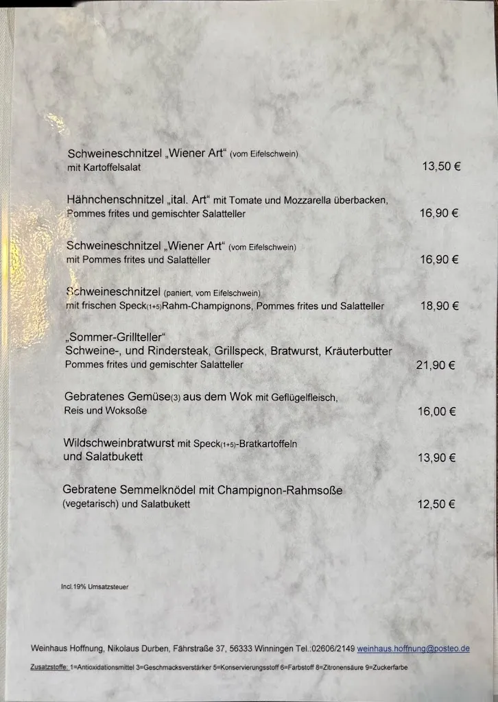 Menu_Weinhaus Hoffnung_Winningen_immagine_1