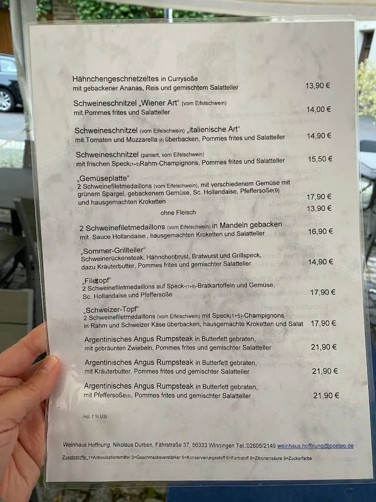 Menu_Weinhaus Hoffnung_Winningen_immagine_4