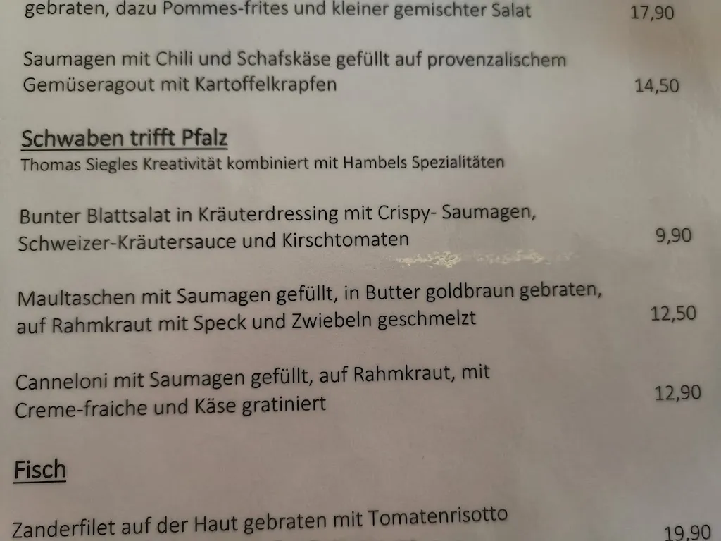 Menü_Hambels Restaurant Klaus Hambel_Weinstraße_Bild_4