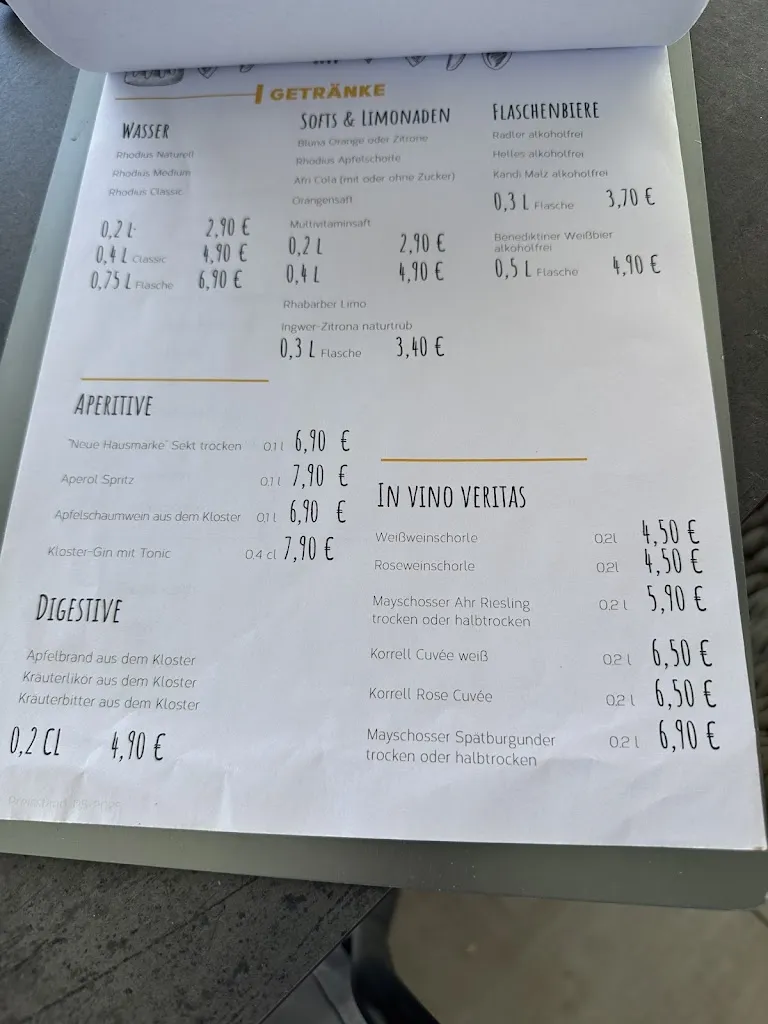 Menu_Klostergaststätte Maria Laach_Glees_image_1