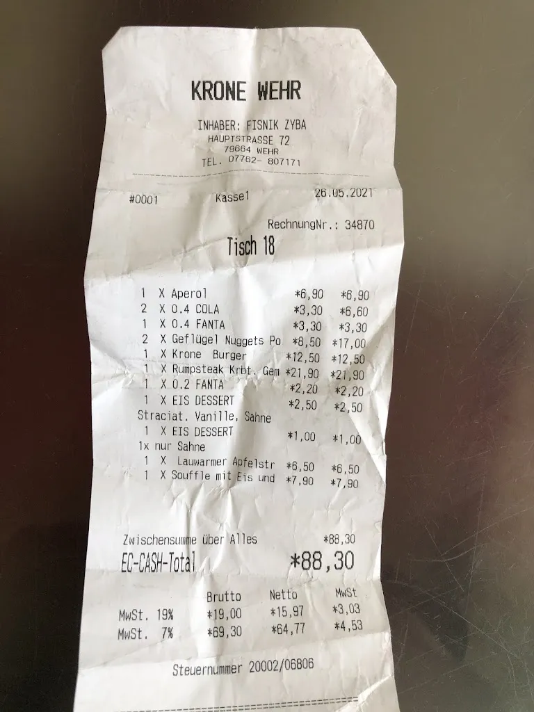 Menu_Krone Wehr_Wehr_immagine_1