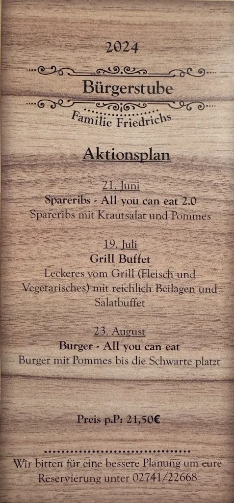 Menu_Gaststätte Bürgerstube_Grünebach_image_1