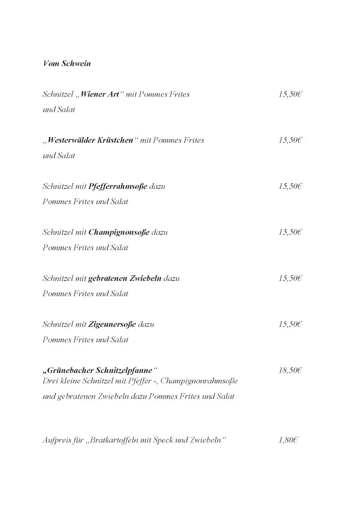 Menu_Gaststätte Bürgerstube_Grünebach_image_2