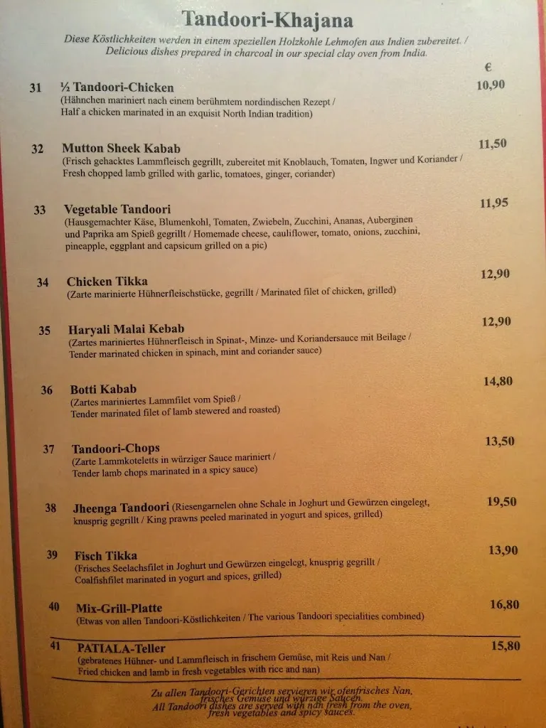 Menu_PUNJAB PALACE Gräfelfing_Gräfelfing_image_1