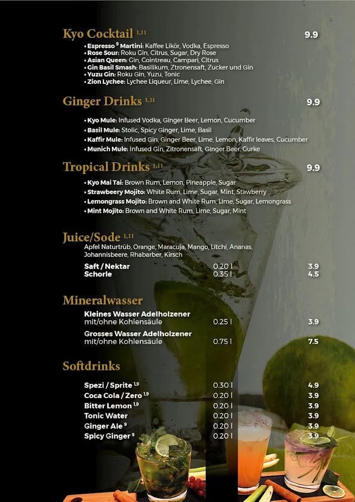 Menu_Kyo Asian Fusion & Sushi Bar_Gräfelfing_immagine_1