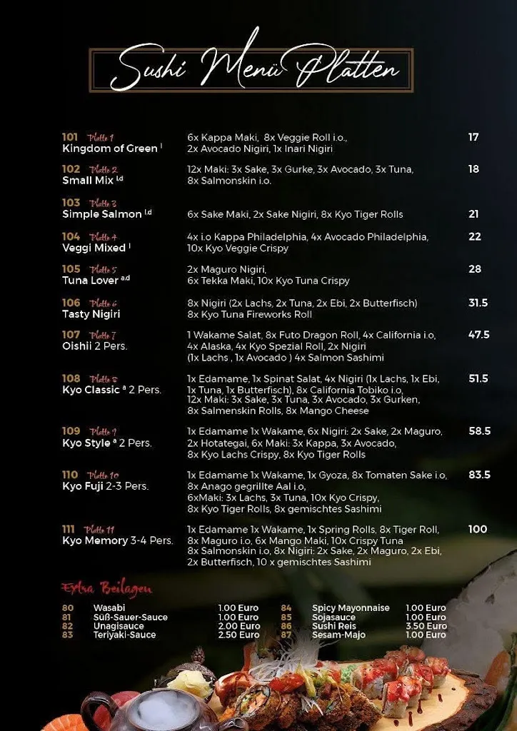 Menu_Kyo Asian Fusion & Sushi Bar_Gräfelfing_immagine_3