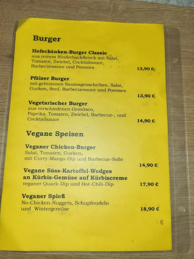 Menu_Zur Hofschänke - Weinstube und Ferienwohnungen_Winden_immagine_1