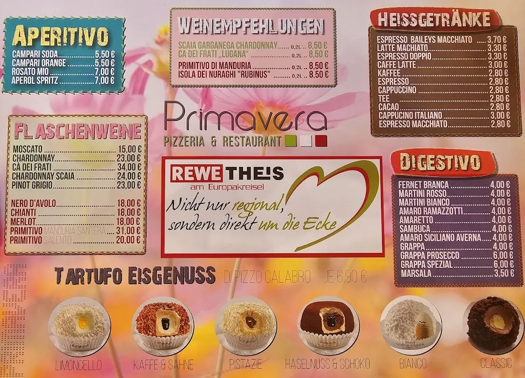 Menu_Pizzeria Primavera Wissen_Wissen_image_1