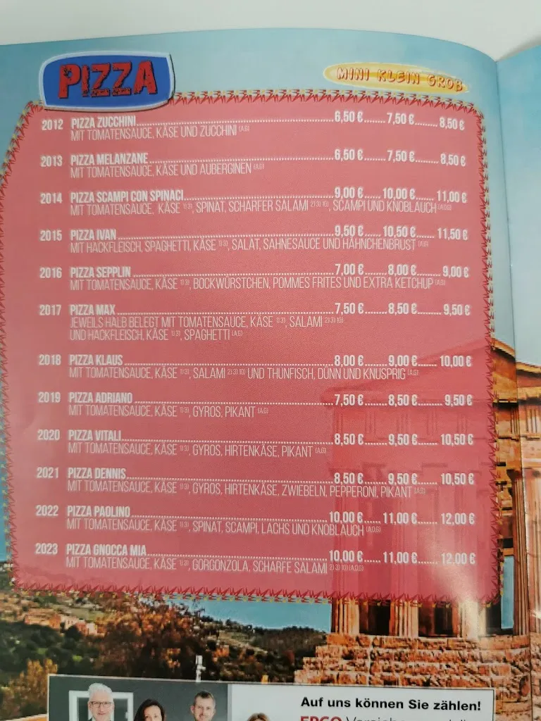 Menu_Pizzeria Primavera Wissen_Wissen_image_2