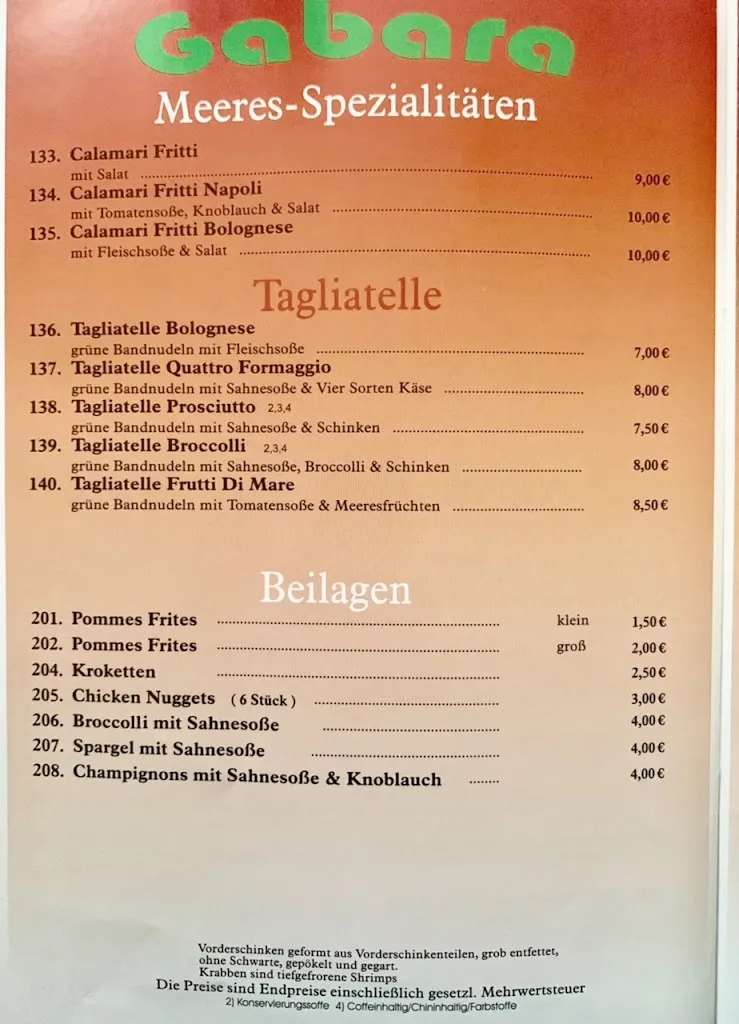 Menu_Gabara Pizzeria-Döner_Wissen_immagine_1