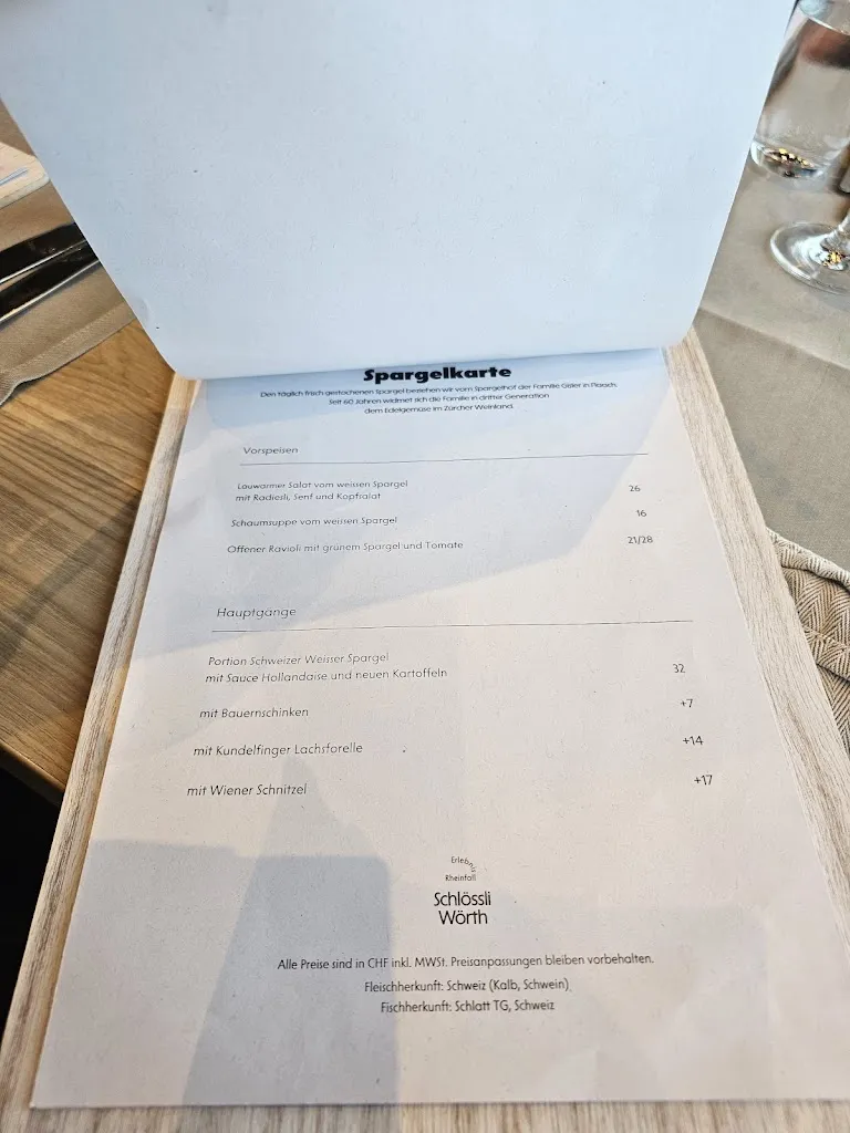 Menu_Castle Worth_Rheinfall_image_1