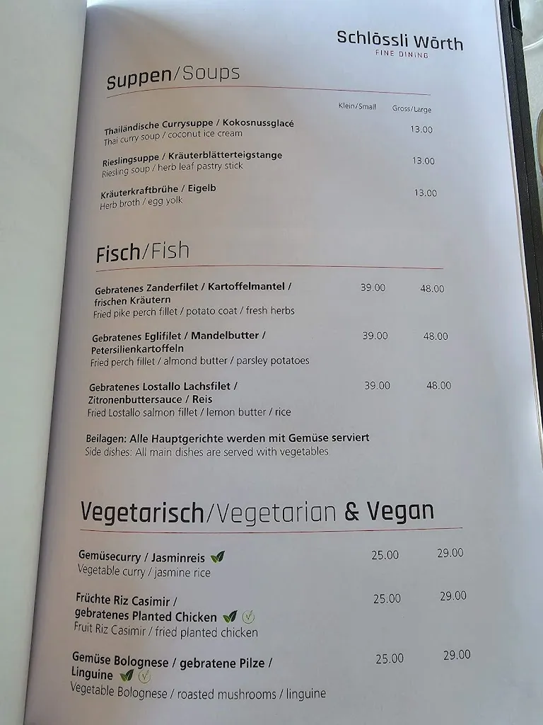 Menu_Castle Worth_Rheinfall_image_3