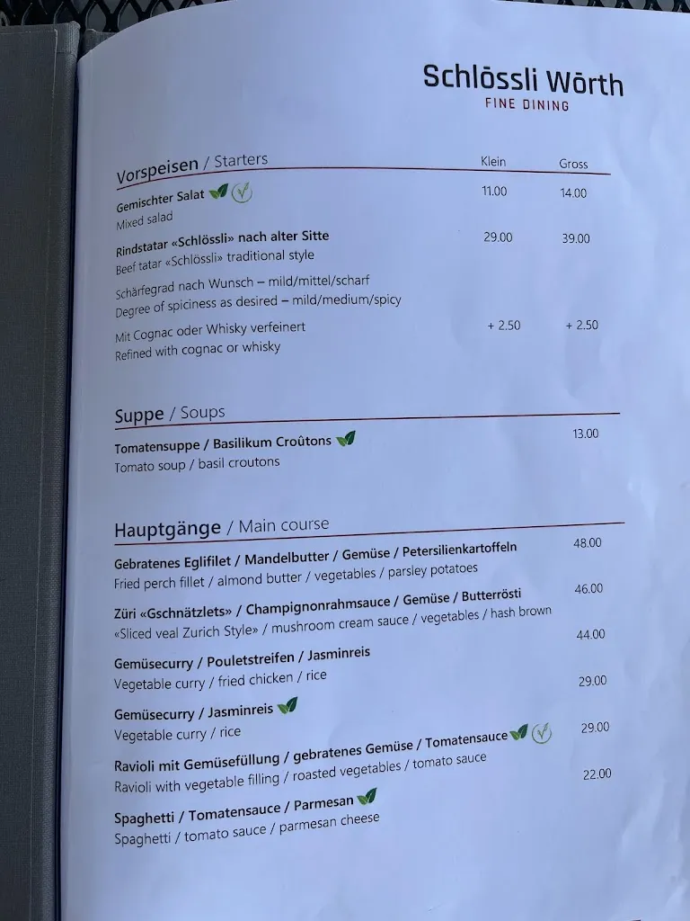 Menu_Castle Worth_Rheinfall_image_4