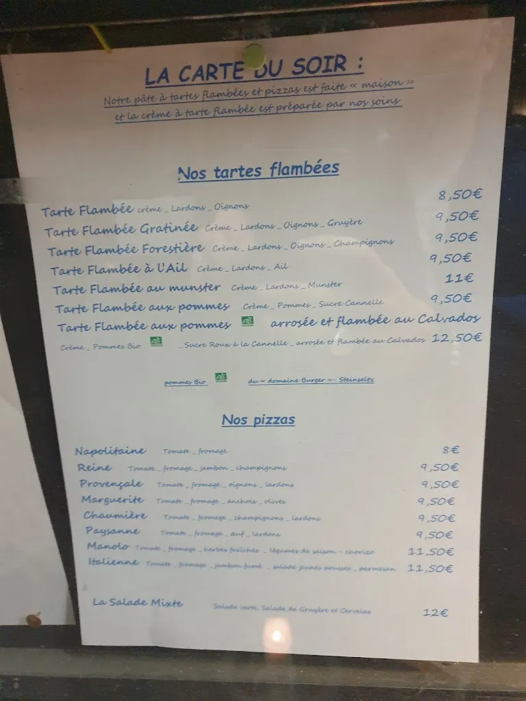 Menu_Restaurant La Chaumière_France_image_2