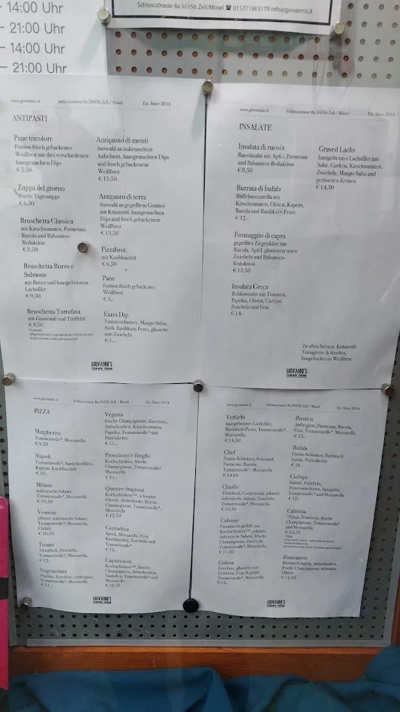 Menu_GIOVANNI's ristorante italiano_(Mosel)_image_2