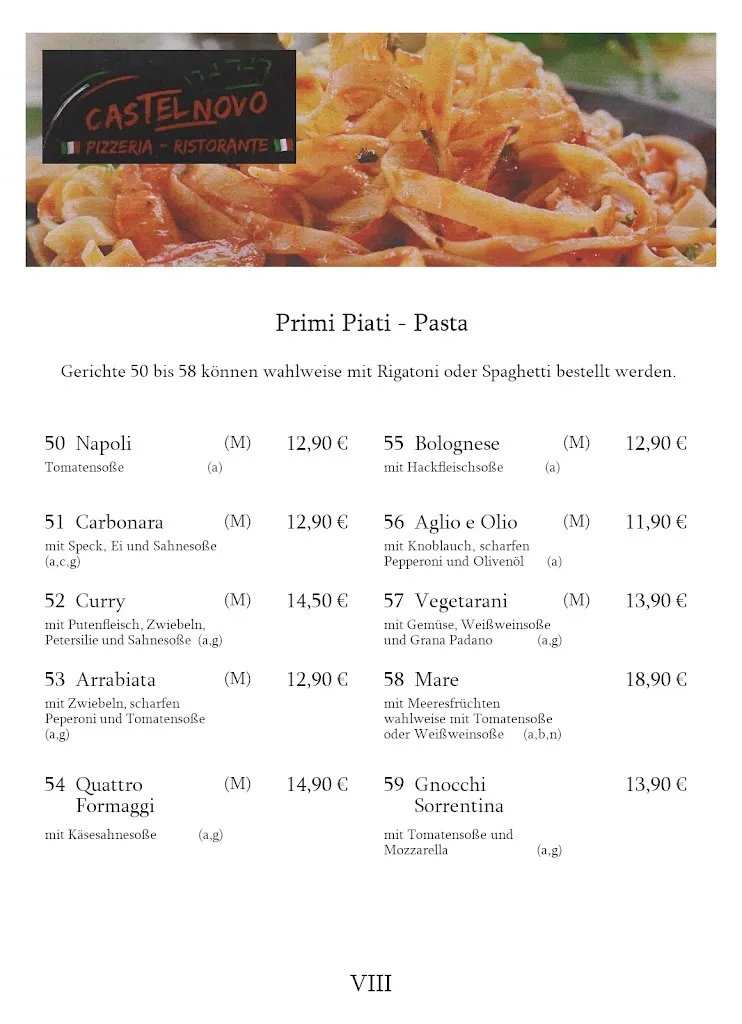 Menu_Restaurant Castel Novo_Illingen_image_4