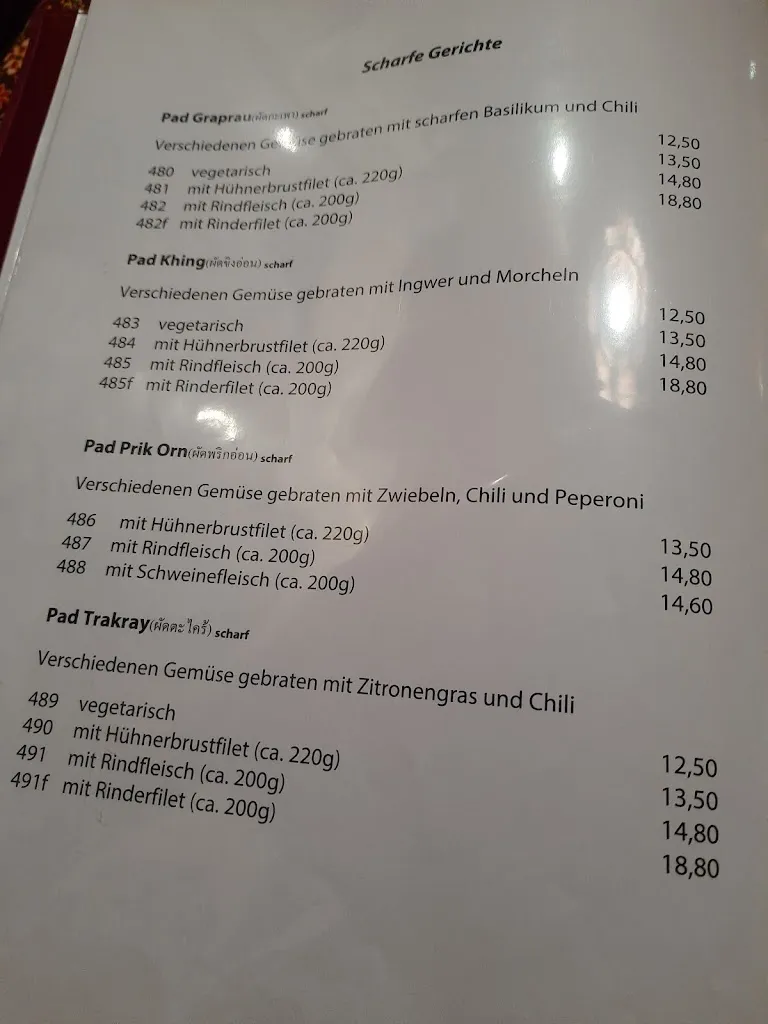 Menu_Sala Thai_Gräfelfing_immagine_1