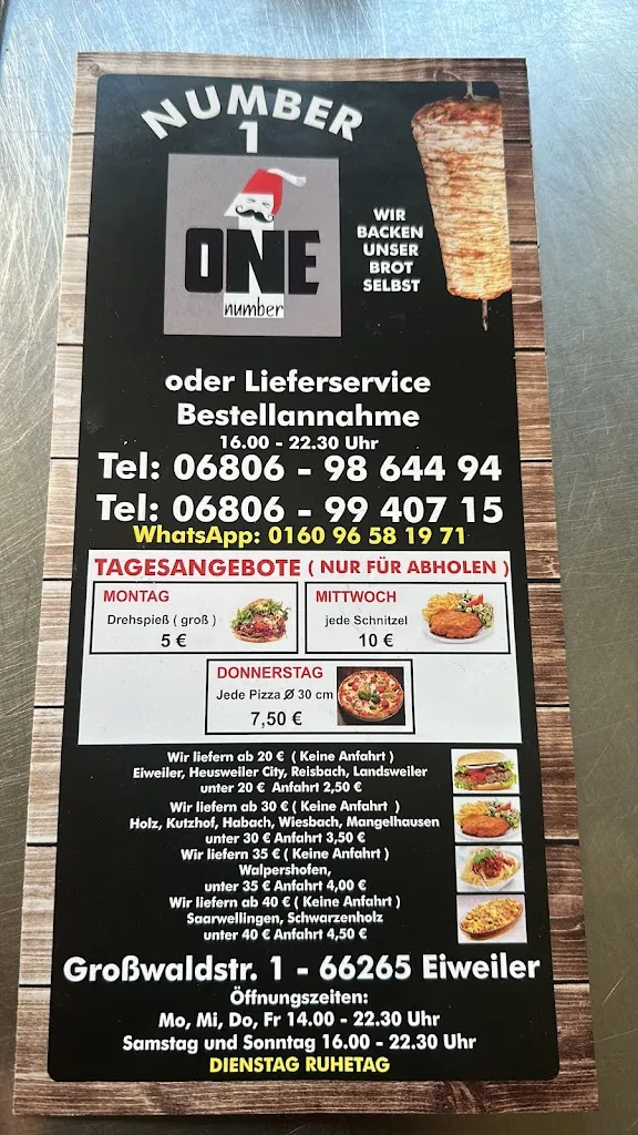 Menu_Bistro number one_Heusweiler_image_1