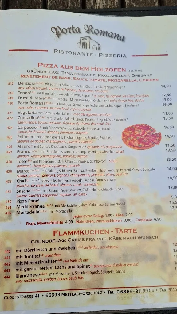 Menu_Ristorante - Pizzeria Porta Romana_Mettlach_immagine_3
