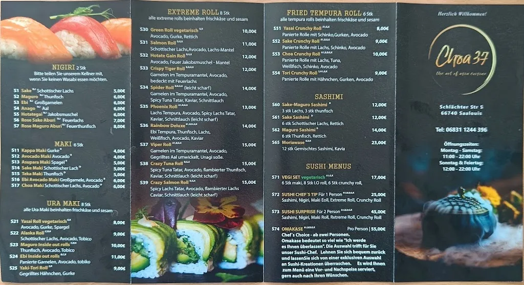 Menu_Choa 37 Restaurant_Saarlouis_image_2