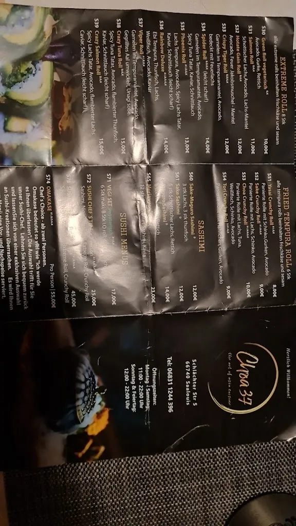 Menu_Choa 37 Restaurant_Saarlouis_image_4