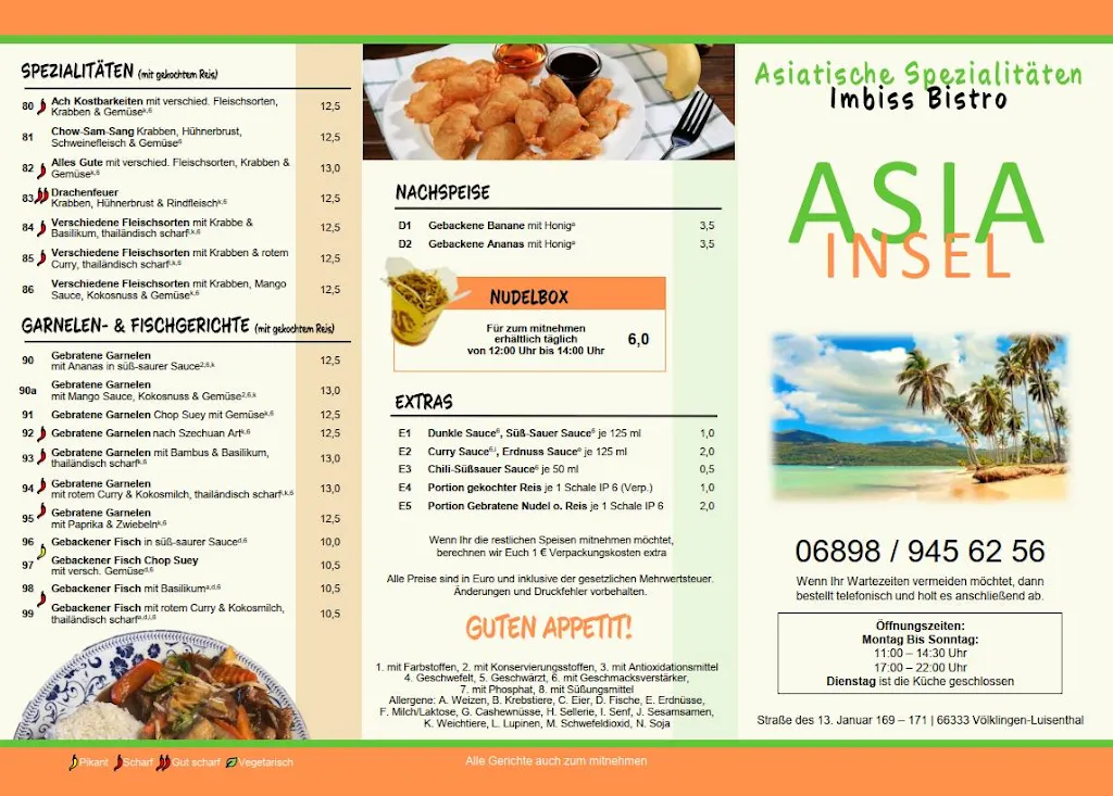 Menu_Asia Insel - Asiatische Spezialitäten_Völklingen_image_2